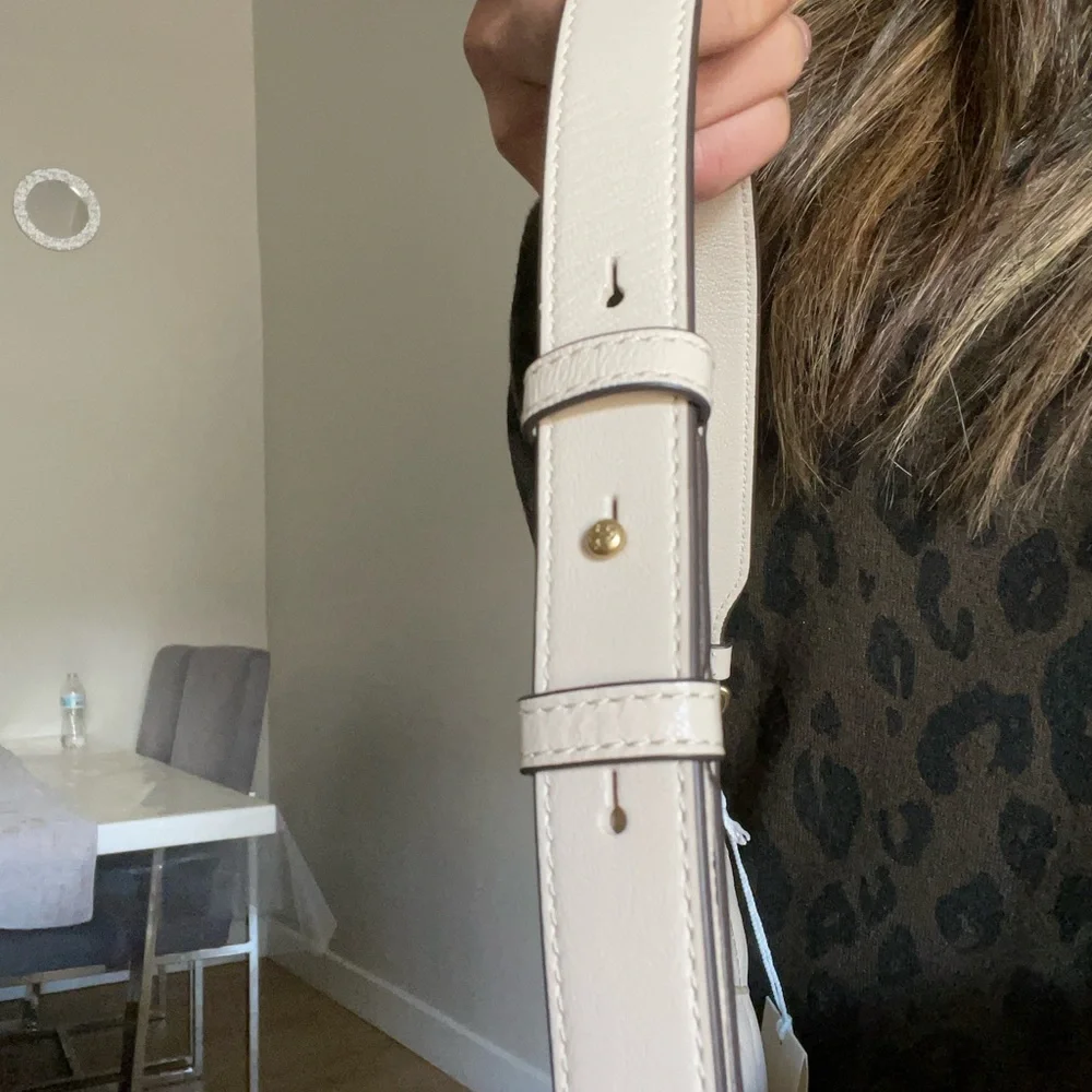NWE, Tory Burch willa zip Cream Women's shoulder Bag brie